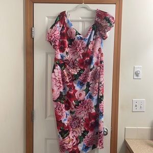 NWT Asos Curve floral dress size 18